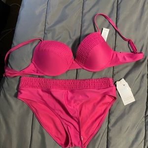 Hot pink bikini
